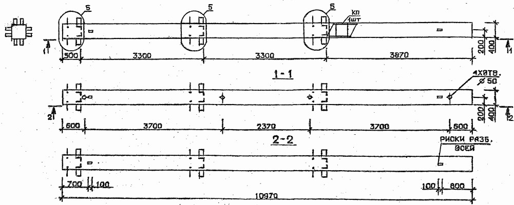 Колонна 2КБ 33.110-4 Серия 1.020.1-2с/89